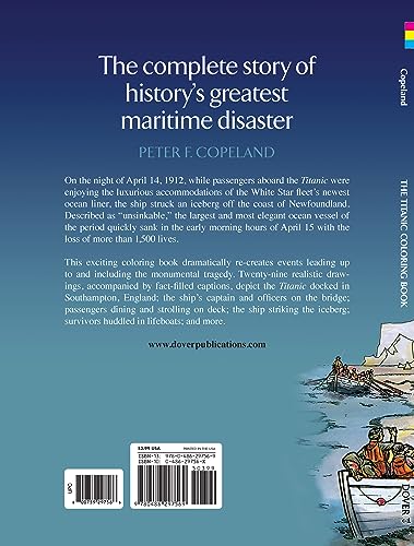 The Titanic Coloring Book (Dover World History Coloring Books) Dover Publications