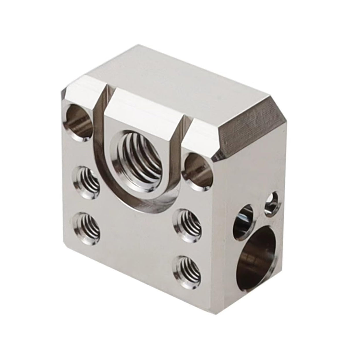 POLISI3D Plated Copper Heater Block High Temperature Ender 3 Heat Block Compatible with MK8 Extruder Ender 3 V2 Pro Ender 5 Plus CR10 S4 S5 3D Printer All Metal Hotend Upgrades POLISI3D