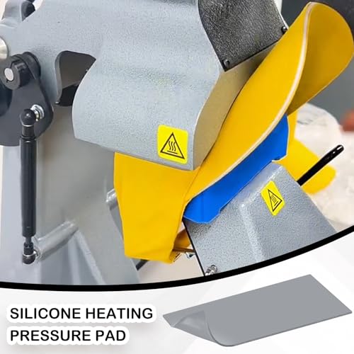 Soleeya 4 Pcs Silicone Heat Press Cover Pad Mat 4"x8"x1/8" with High-Temperature Tape, Heat Resistant Foam Heat Press Accessories and Supplies for Hat Press, Transfer Vinyl, DIY Small Business Soleeya