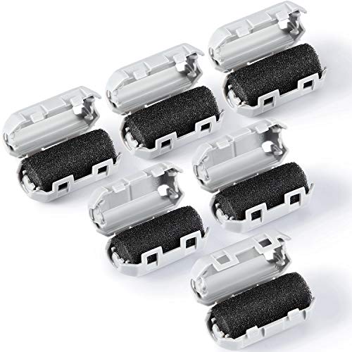 6 Pieces 3D Printer 1.75 Filament Filters, Filament Cleaner Filter Cleaner Blocks Flame Resistant Rubber Foam Wiped Off Debris for PLA ABS PETG or Other Printing Filaments, Gray Outus