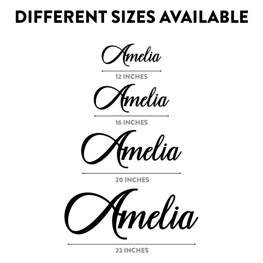 Andaz Press Custom Wooden Name Sign For Nursery In Unfinished Wood, DIY Paint Personalized Name For Nursery Wall, Large Baby Name Signs For Nursery Or Kids Room Decor, Baby Name Wall Decor Gifts Andaz Press