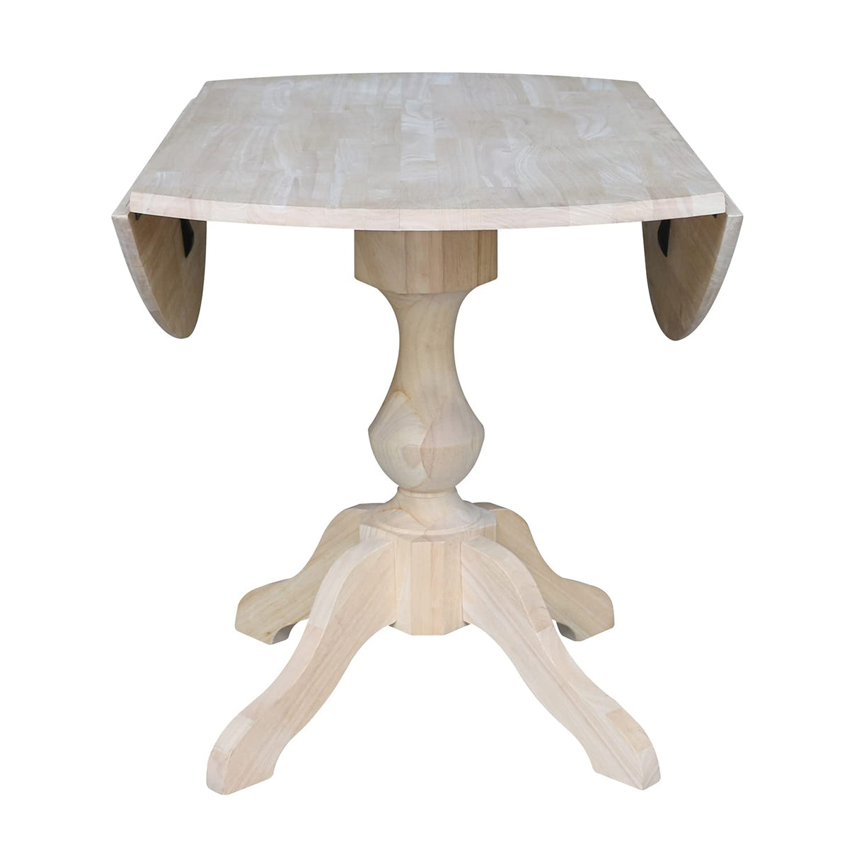 IC International Concepts International Concepts 42" Round Dual Drop Leaf Pedestal Table-30.3" H, Unfinished Dining Table, Ready to Finish IC International Concepts