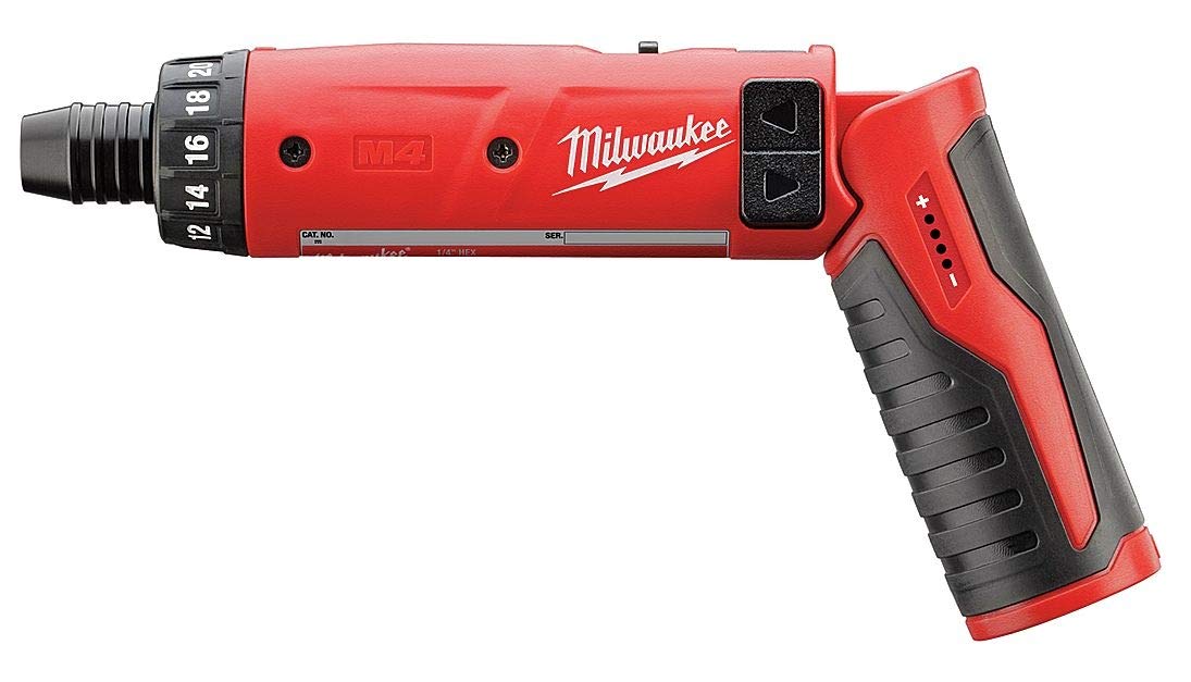 Cordless Screwdriver, 4V, 1/4 In. Milwaukee