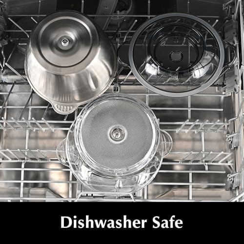 Kitchen in the box Food Processors,400W All-Copper Motor Meat Grinder & Food Chopper - Electric Vegetable Chopper with 2 Bowls(8 Cup+8 Cup) & 2 Bi-Level Blades for Meat/fish/Vegetable/Baby Food Kitchen in the box