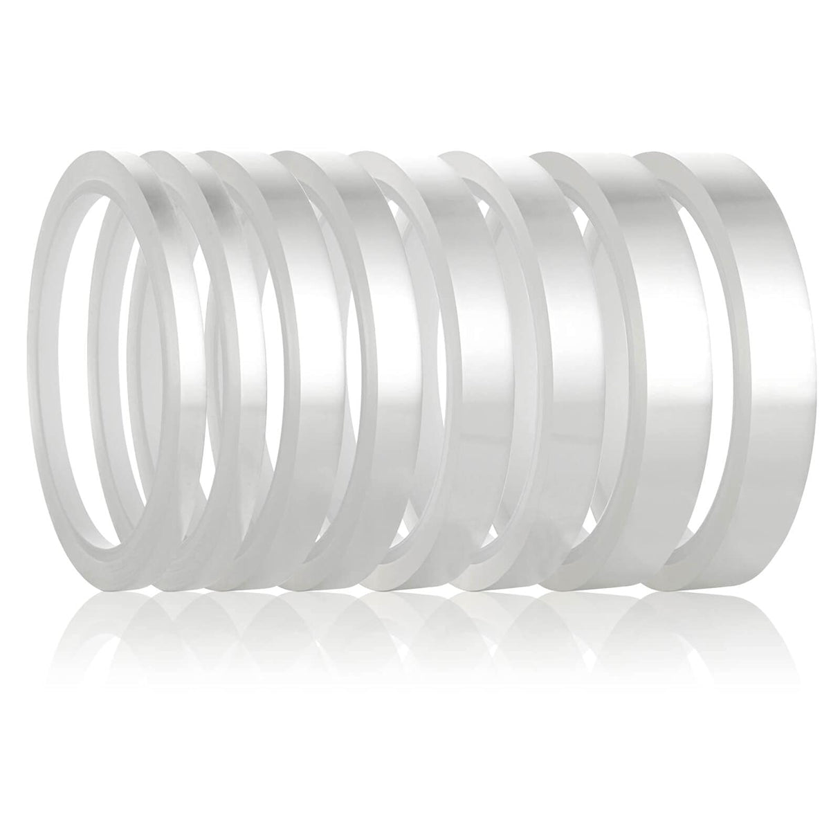 HFXXAD 8Pcs Clear Heat Tape, Heat Tape for Sublimation Press and Heat Transfer Vinyl, Easy to Remove High Resistant Temperature Tape Heat Press Tape, No Residue (108 ft) HFXXAD