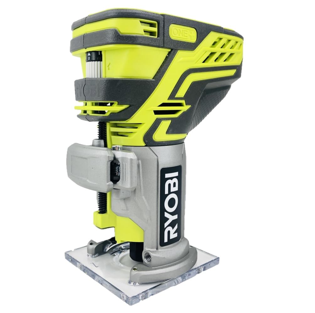 Ryobi P601 One+ 18-Volt Lithium Ion Cordless Fixed Base Trim Router with Tool Free Depth Adjustment (Tool Only) (Non-Retail Packaging) RYOBI