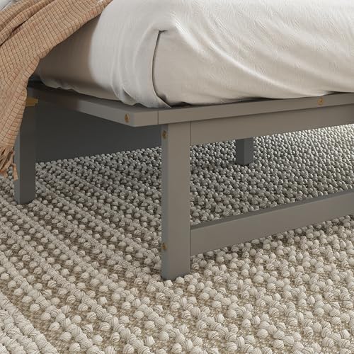 Ball & Cast Queen Size Murphy Bed W/Desk & 2 Removable Shelves,Cabinet Bed W/ 2 USB Port & Power Outlets,Wall Bed Frame for Home Office,Apartment,Guest Room,Grey