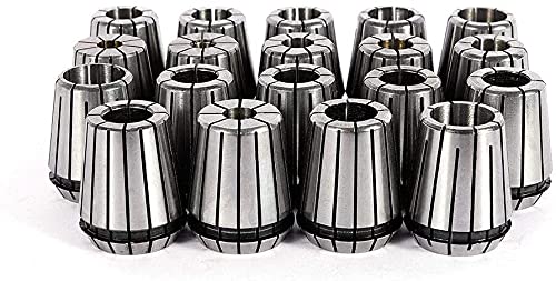 21pcs ER32 Spring Collet Set Spring Steel Chuck Tool MT2 Shank Wrench Spanner with Box for CNC Workholding Engraving Millling Machine Lathe Tool (MT2 ER32 M10) HYYKJ-US