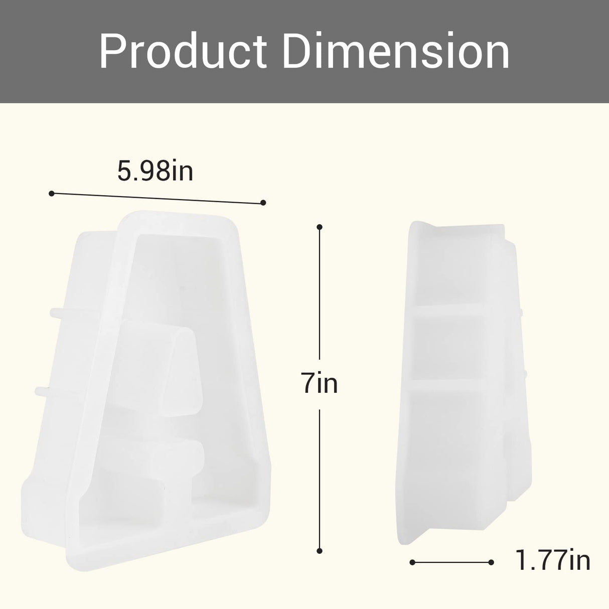 Gartful 7 Inch Large Letter Molds for Resin, 3D A Capital Alphabet Epoxy Resin Mold, A to Z Thick Resin Letter Molds for Making Letters, Word Sign Art, DIY Crafts, Making Cake, Party Home Decor Gartful