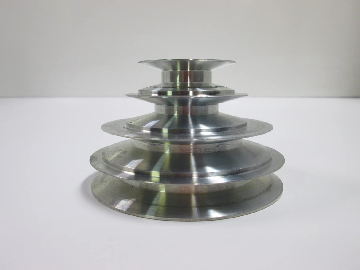 4-Step Cone Pulley 3/4" Keyed Bore; Replacement for Lathe, Drill Press, Scroll Saw, Band Saw Or1More