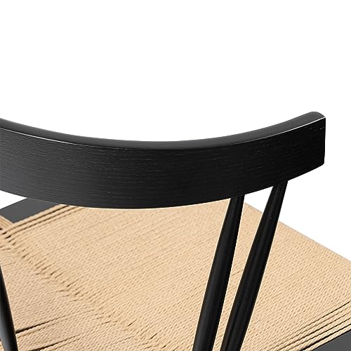 POLY & BARK Ferrara Dining Chair, Black POLY & BARK