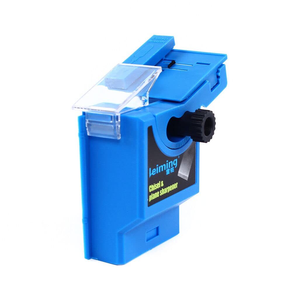 CHUNILLE Electric Sharpener Scissor Knife Drill Bit Chi-sel Sharpening Machine Multi-Task 1350rpm 96W Blue CHUNILLE