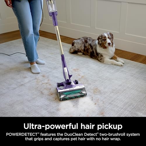 Shark POWERDETECT Ultra-Light Corded Stick Vacuum with DuoClean Technology, Self-Cleaning Brushroll for No Hair Wrap, Anti-Allergen Complete Seal, and Odor Neutralizer Technology, HZ4002 Shark