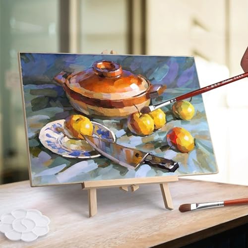 DOMMARE 11 in Painting Easel Stand Wood Tabletop Easels for Canvases, Art, Crafts, Small Wooden Table Top Paint Tripod Station for Kids Adults, Portable Display Photo Picture Sign Holder(2 Pack) DOMMARE