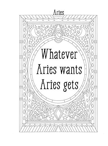 Aries: Your Cosmic Coloring Book: 24 Astrological Designs for Your Zodiac Sign! (Cosmic Coloring Book Gift Series) Adams Media