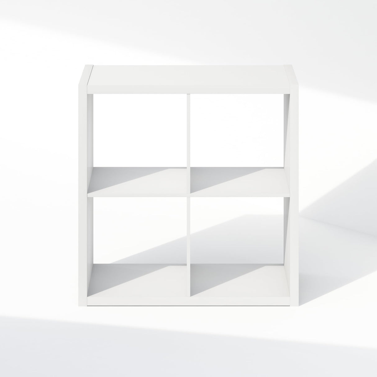 Furinno Cubic Closet Organizers and Storage, 4-Cube Closet Organizer, Open Shelf Closet Storage, Extra Thick Frame for Wardrobe, Bedroom, Living Room, White Furinno