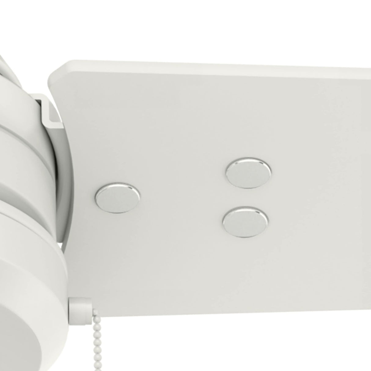 Hunter Fan Company 59263 Cassius 52 Inch 3 Blade 3 Speed Wooden Indoor/Outdoor Ceiling Fan with Pull Chain Control, Light Stripe, 52", Fresh White Finish Hunter Fan Company