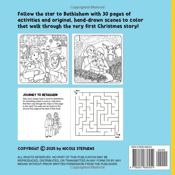 Star of Wonder: A Christmas Nativity Activity & Coloring Book WoodArtSupply