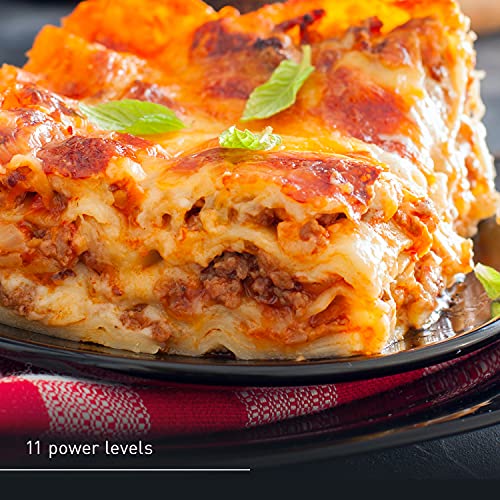 Panasonic NN-SN65KB Microwave Oven with Inverter Technology 1200W, 1.2 cu.ft. Small Genius Sensor One-Touch Cooking, Popcorn Button, Turbo Defrost-NN-SN65KB (Black) Panasonic