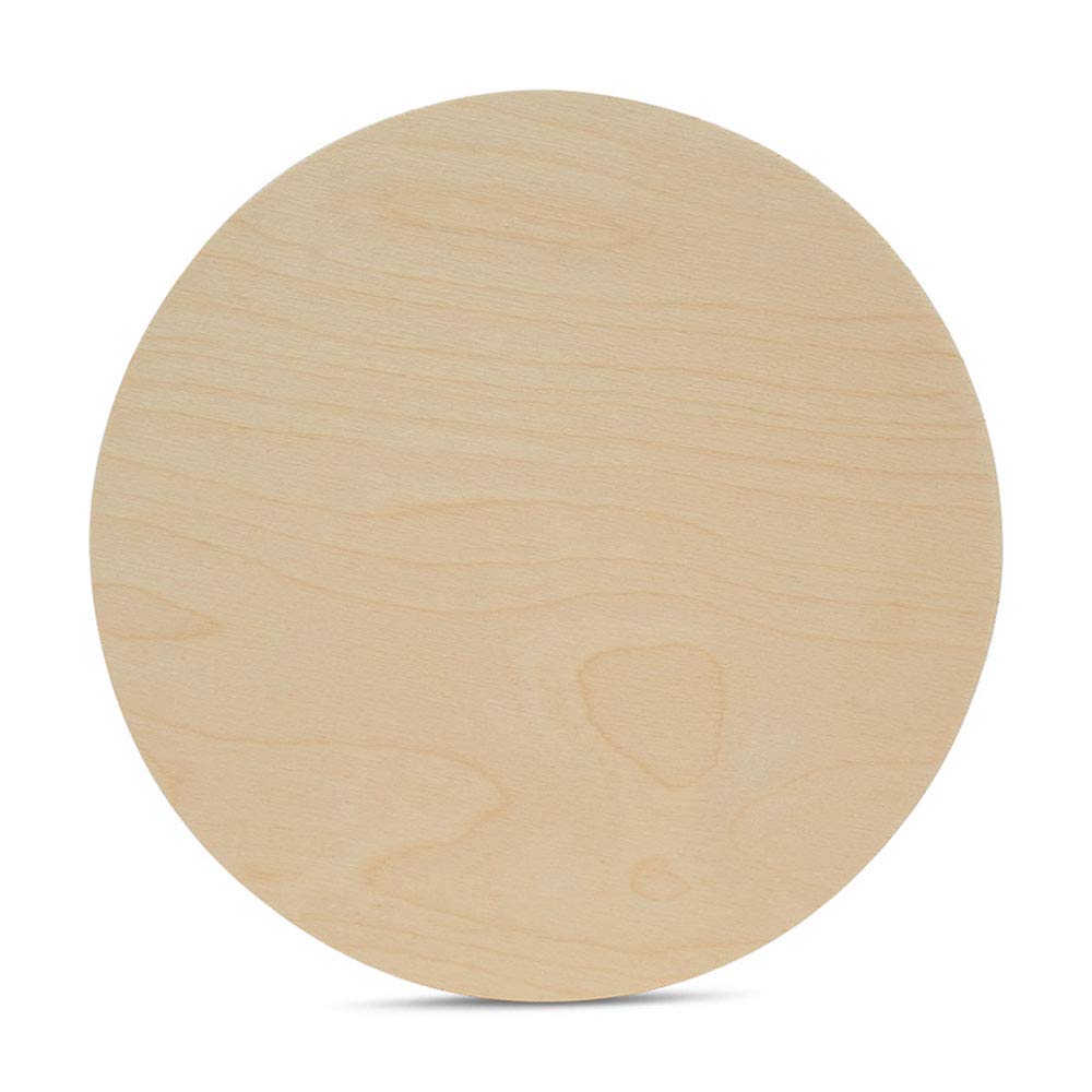 Wood Plywood Circles 18 inch, 1/4 Inch Thick, Round Wood Cutouts, Pack of 1 Baltic Birch Unfinished Wood Plywood Circles for Crafts, by Woodpeckers Woodpeckers