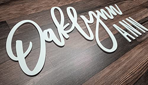 Custom Nursery Name Sign, Personalized with First and Middle Name, Baby Nursery Decor Kobasic Creations