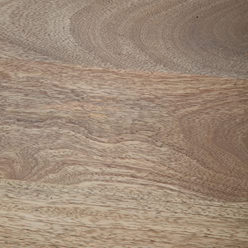 SIMPLIHOME Riverside SOLID MANGO WOOD and Metal 54 Inch Wide Modern Industrial Console Sofa Table in Natural, For the Living room, Entryway and Bedroom SIMPLIHOME