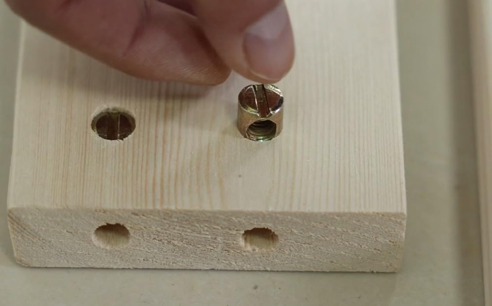 binifiMux Bunk Bed Bolts and Barrel Nuts, M8 x 120mm Hex Drive Socket Cap Furniture Barrel Screws Bolt Nuts for Bed Frame Chairs HeadBoards 10Set, M8 Barrel Nuts binifiMux