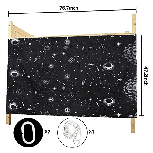 TINAYAUE Blackout Bunk Bed Curtain Dormitory Lightproof Curtains Students Room Privacy Screen Single Bed Cover Breathable Cloth Improve Sleep Quality in Home Dorm (Style 3, 1 Piece(1.15m*2m)) TINAYAUE