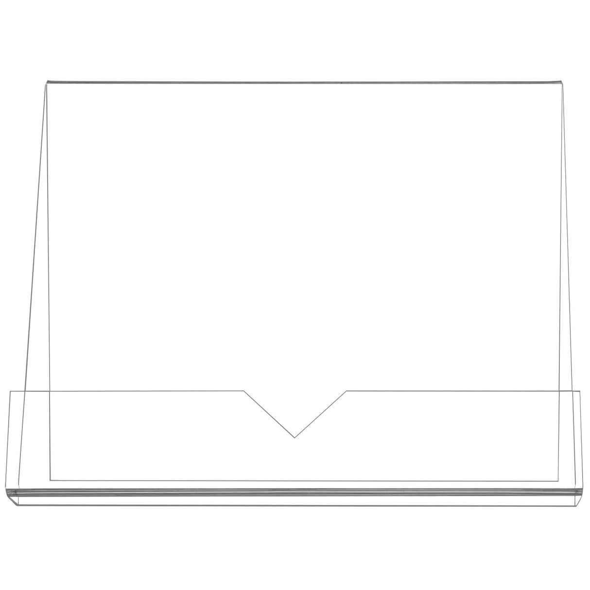 MyGift Cookbook Stand, Clear Cookbook Holder, Premium Acrylic Book Display Stand for Recipe Book/IPad/Tablet, Book Reding Holder for Coffee Table and Kitchen Counter MyGift