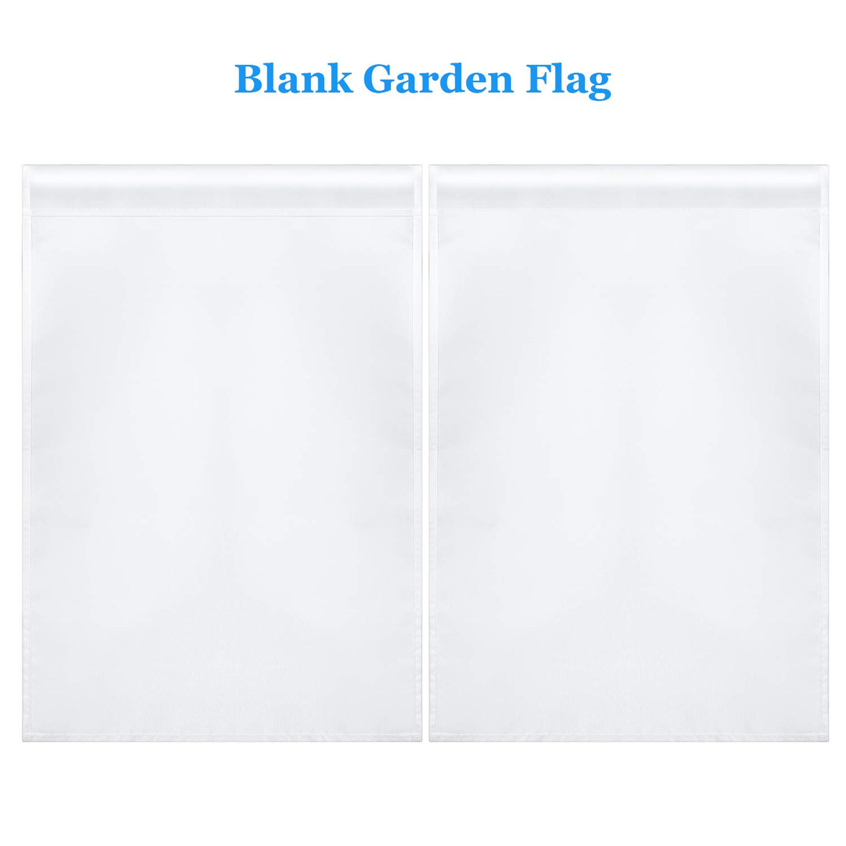 Blank Sublimation Garden Flag DIY Lawn Garden Flags Polyester Banners Flag for Indoor Outdoor Courtyard Decoration, 11.8 x 17.7 Inches Boao