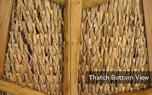 FOREVER BAMBOO Mexican Thatch Roof Runner Roll Duck Blind Grass Tiki Hut Thatch Duck Boat Blinds Palapa Thatch Roofing for Tiki Bar Huts, Tan, 35" x 60' FOREVER BAMBOO