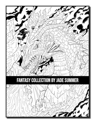Fantasy Collection: An Adult Coloring Book with 100+ Incredible Coloring Pages of Mermaids, Fairies, Vampires, Dragons, and More! WoodArtSupply