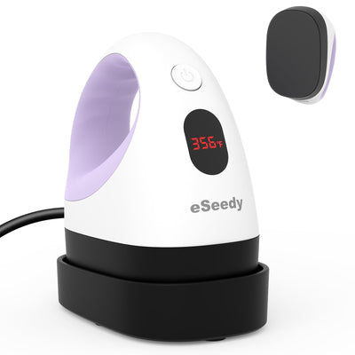 eSeedy Mini Heat Press Machine, 3 Heat Settings, Precise Temperature Control,15 Mins Auto-Off, Insulated Safety Base, Mini Iron for Crafting, T Shirts, Hats, Heating Transfer Projects