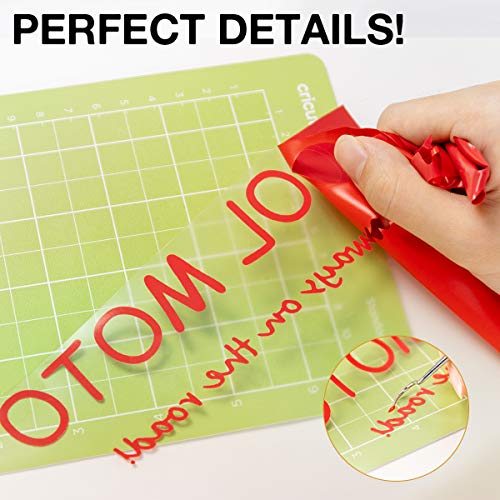 HTVRONT HTV Heat Transfer Vinyl - 12" x 8ft Red HTV Vinyl for Shirts, Red Iron on Vinyl for All Cutting Machine - Easy to Cut & Weed for Heat Transfer Design HTVRONT