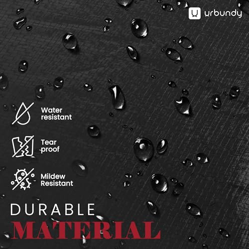 URBUNDY Heavy Duty Christmas Tree Storage Bag 7.5 Ft - Christmas Tree Bag Black - Tree Bags For Storage - Xmas Tree Storage Bag Holds 7.5 Ft Christmas Tree Bag For All Year Round Christmas Storage URBUNDY