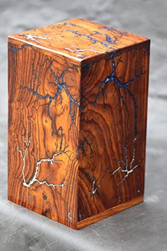 Memorials Large Wooden Urns for Ashes Adult Male/Female - Real Wood Urns for Human Ashes Adult Female/Male - Cremation Urns for Adult Ashes up to 250 Merit wooden craft