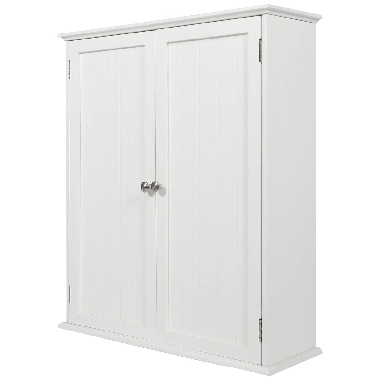 ALAPUR 27.6in Length Bathroom Cabinet Wall Mounted,Over Toilet Storage Cabinet with 2 Doors and Adjustable Shelves,Wood Medicine Cabinet for Bathroom, White ALAPUR