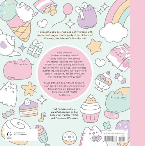 Coloring Cuteness: A Pusheen Coloring & Activity Book (A Pusheen Book) WoodArtSupply