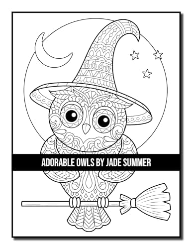Adorable Owls: An Adult Coloring Book with Cute Owl Portraits, Fun Owl Designs, and Relaxing Mandala Patterns Majosta