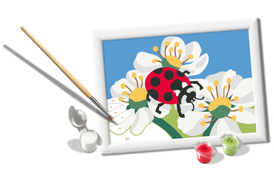 Ravensburger - Ladybug in Nature CreArt Paint by Numbers Kit | Fun & Easy DIY Art for Kids Age 7+ | Creative Gift Idea for Birthdays & Holidays