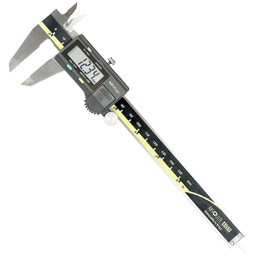 Mitutoyo America 500-196-30 Digimatic Caliper Without Output, 6" Rang, 1" Height, 1" Wide, 1" Length, Borosilicate Glass Mitutoyo