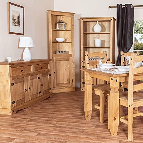 Furniture Dash Solid Wood Storage Cabinet 51.9" W, 16.9" D, 31.7" H - Sideboard Buffet with 3 Doors & 2 Drawers, Ideal for Living Room, Kitchen, Furniture Dash