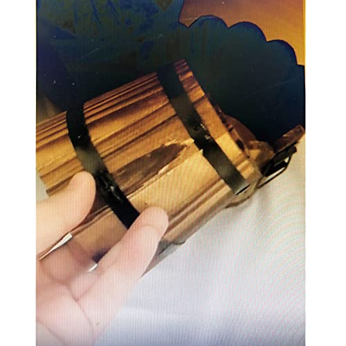 CoscosX 3 Pcs Rustic Wooden Bucket Flower Planter Patio Garden Backyard Planter Outdoor Indoor Home Decor CoscosX