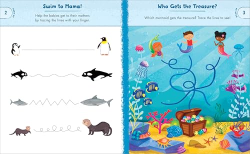Ocean Animals Preschool Activity Book: 75 Games to Learn Letters, Numbers, Colors, and Shapes (School Skills Activity Books) Callisto Kids