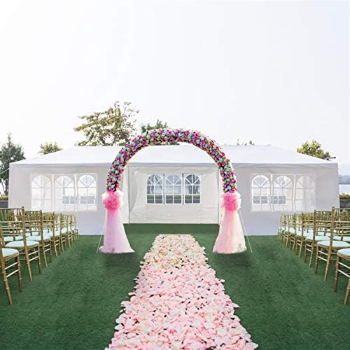 10' x 30' Party Tent,Wedding Tent with 5 Removable Sidewalls, Patio Canopy Tent, Outdoor Patio Gazebo with Spiral Tubes for Party,Wedding,BBQ, Waterproof (White, 10' x 30'-5 Removable Sidewalls) CIPACHO