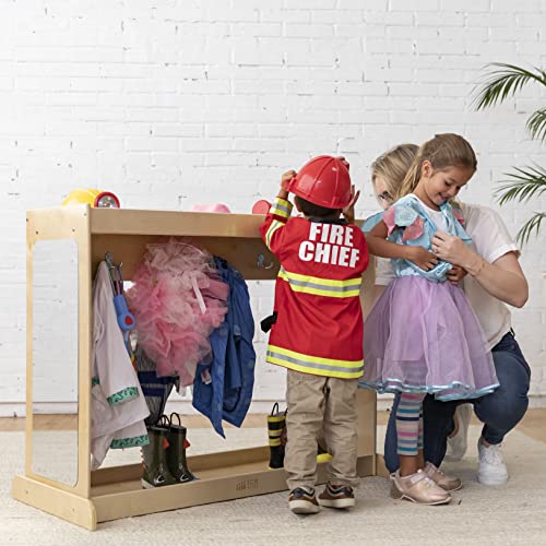 ECR4Kids Streamline Dress-Up Island, Costume Organizer, Natural ECR4Kids