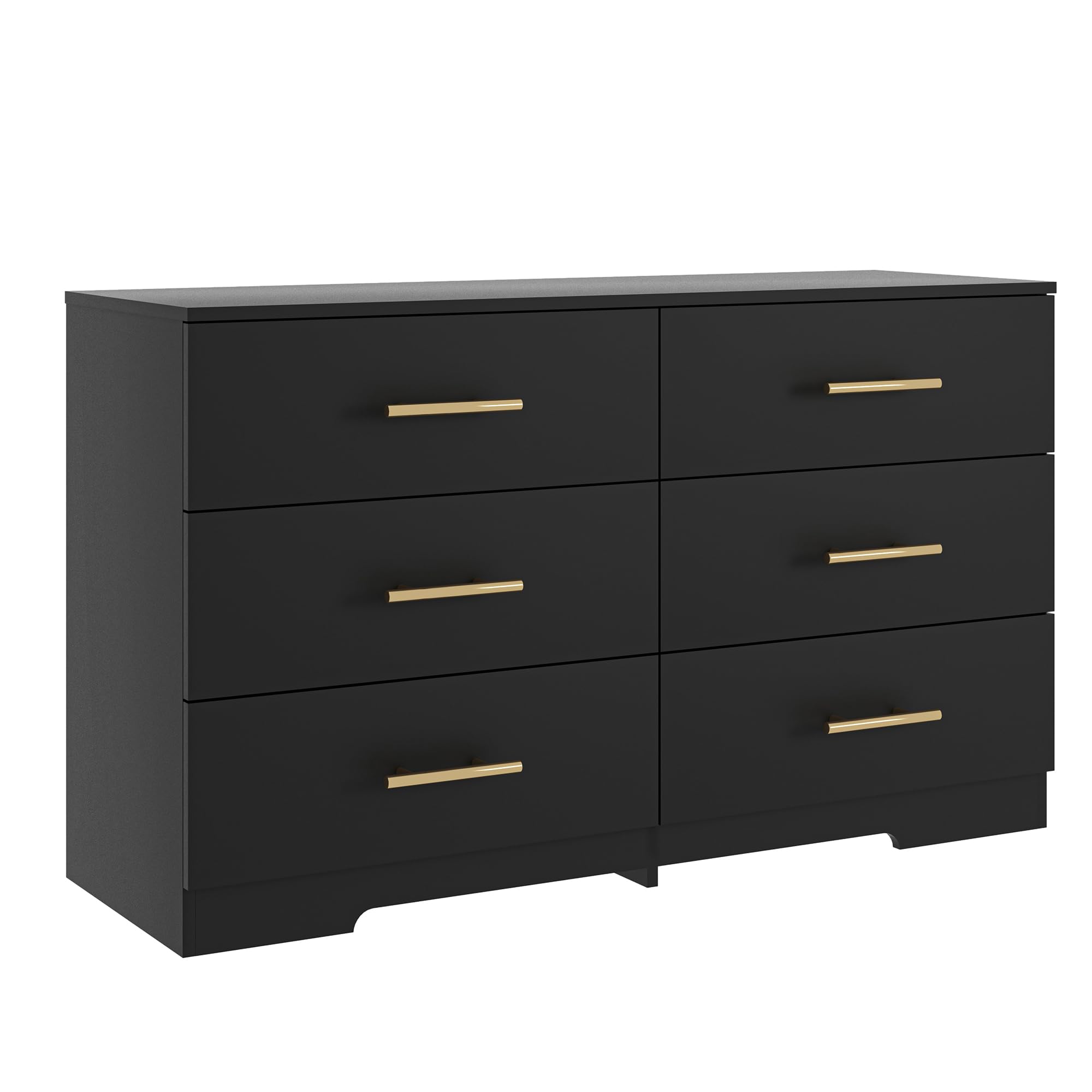 Vibe & Dine Black Dresser for Bedroom with Wide Storage, Modern 6