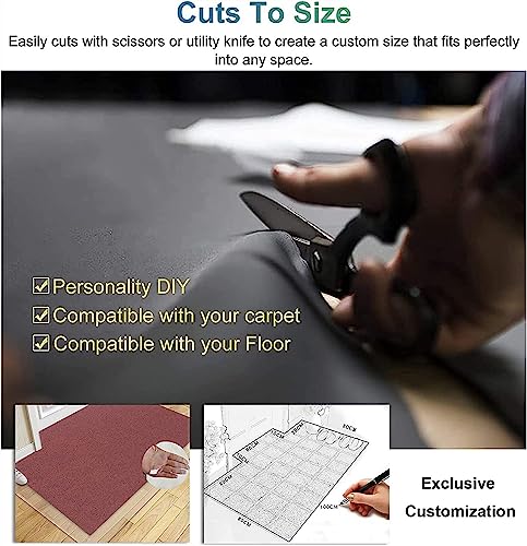 CSNBDMBBSH Office Chair Mat for Hardwood Floor, Office Chair Mats, Runner Rug for Living Room Kitchen,(140x400cm/4.6x13ft) CSNBDMBBSH
