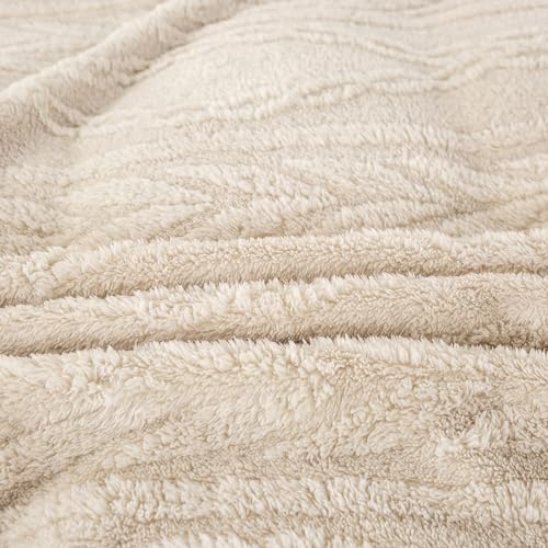 YUSOKI Twin XL Blanket Single Layer,Weight(3.1lb),370GMS-3D Stylish Design for Gift Home Decor (Linen,65"x90") YUSOKI