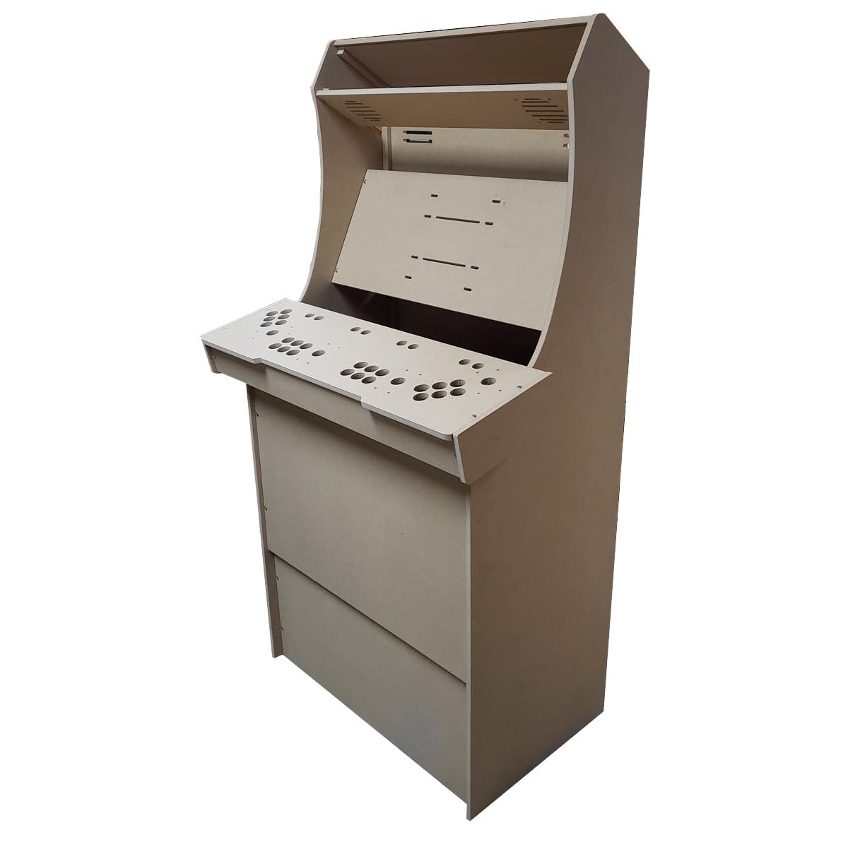 LVL32B4 4 Player Upright Arcade Cabinet Kit for up to a 32" screen (SANWA-ALL30 (Sanwa style Joysticks and either 28 or 30mm action buttons)) LEP1 Customs, LLC